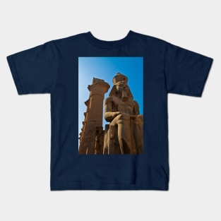 Egypt. Luxor. Luxor Temple. Colossal Statue of Ramesses II. Kids T-Shirt